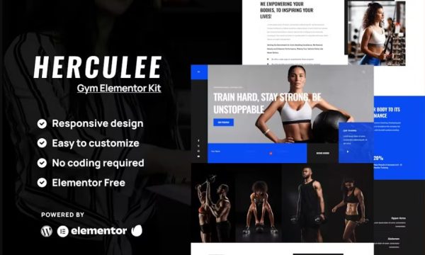 Hercules – Fitness & Gym Elementor Template Kit