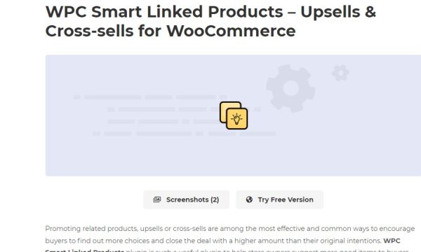 WPC Smart Linked Products – Upsells & Cross-sells
