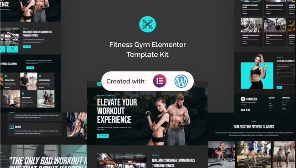 Gymrock – Fitness Gym Elementor Template Kit