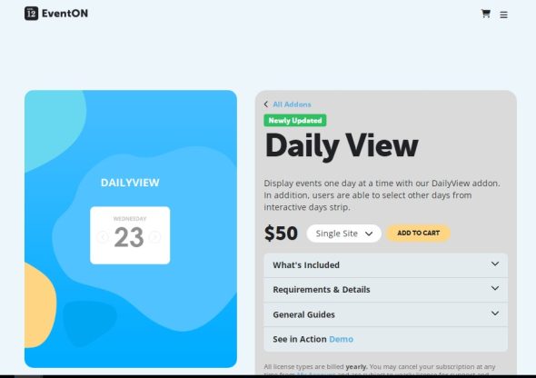 EventOn Daily View Add-on