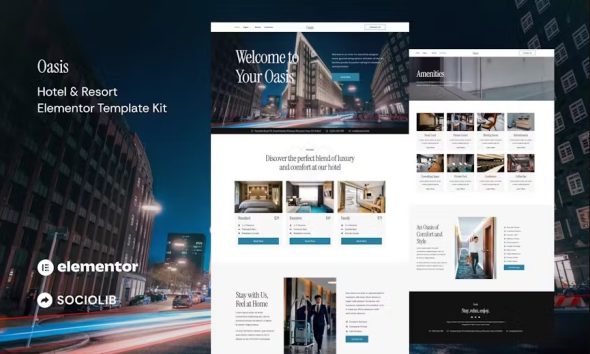 Oasis – Hotel & Resort Elementor Template Kit