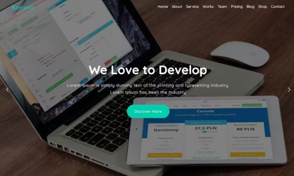 Keeway – Digital Agency One page WordPress Theme