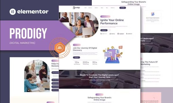Prodigy – Digital Marketing Elementor Template Kit