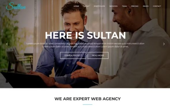 Sultan – One Page Business WordPress Theme