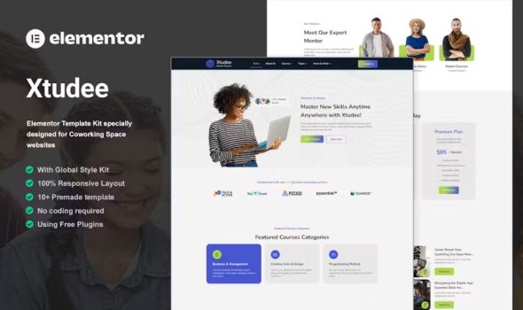 Xtudee – Online Course Elementor Template Kit