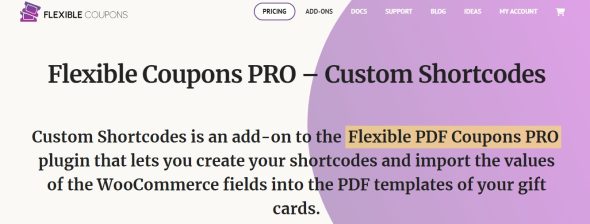 Flexible Coupons Shortcodes