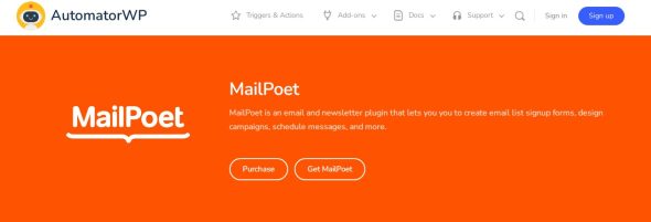 AutomatorWP – MailPoet