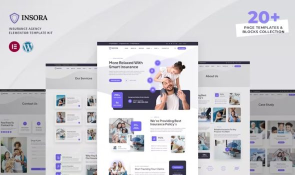 Insora – Insurance Agency Elementor Template Kit