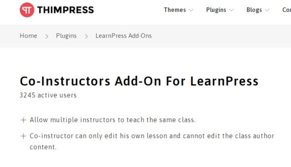 LearnPress Co-instructor Add-on