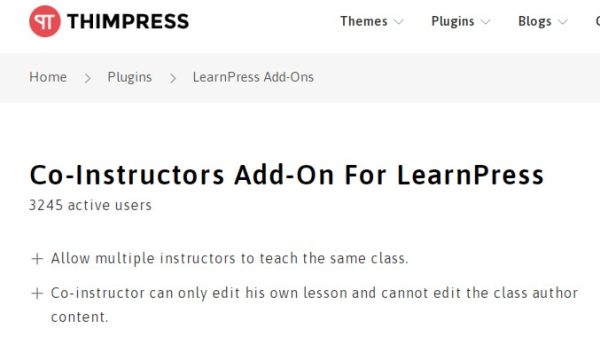 LearnPress Co-instructor Add-on