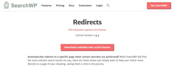 SearchWP Redirects