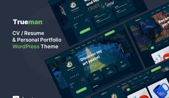 Trueman – Personal Portfolio Elementor WordPress