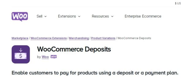 WooCommerce Deposits