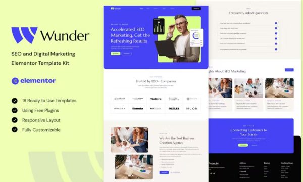 Wunder – SEO & Digital Marketing Elementor Template Kit