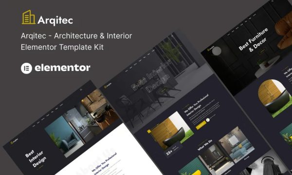 Arqitec – Architecture & Interior Elementor Template Kit