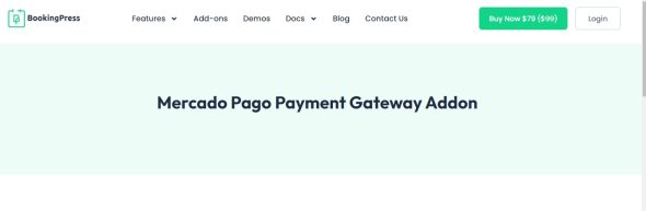 BookingPress – Mercado Pago Payment Gateway Addon