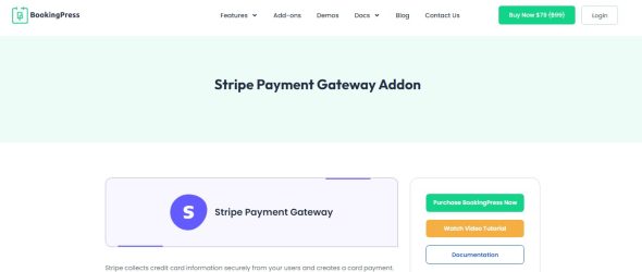 BookingPress – Stripe Payment Gateway Addon