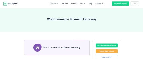 BookingPress – WooCommerce Payment Gateway