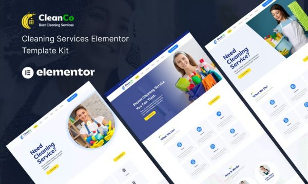 Cleanco – Cleaning Service Elementor Template Kit