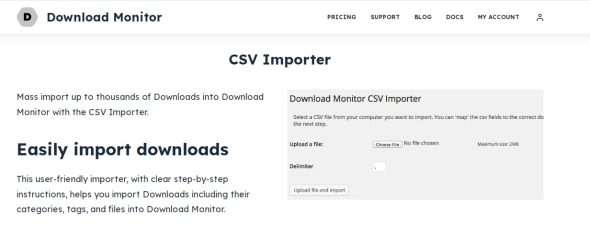 Download Monitor CSV Importer