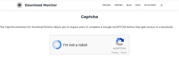 Download Monitor Captcha Addon