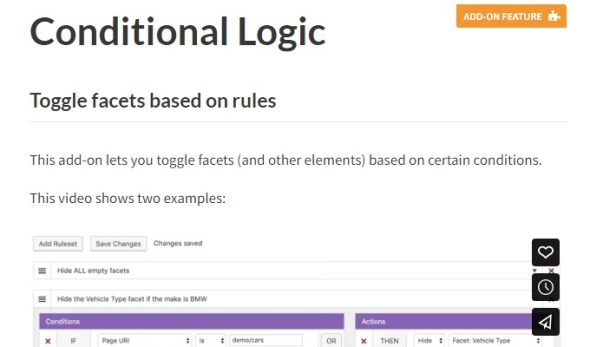 FacetWP – Conditional Logic