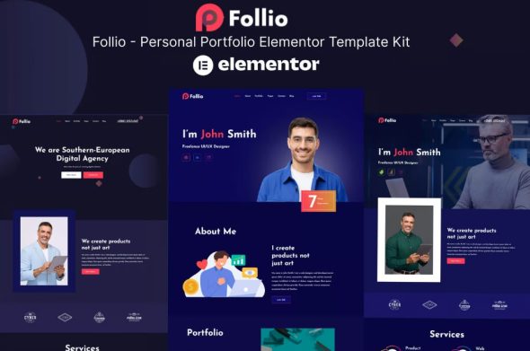 Follio – Personal Portfolio Elementor Template Kit