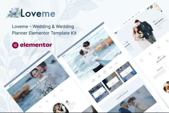 Loveme – Wedding & Wedding Planner Elementor Template Kit