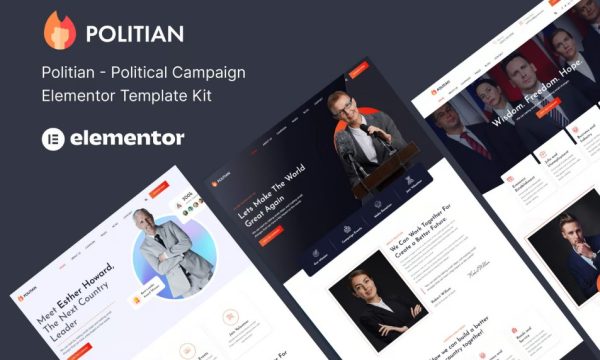 Politian – Political Campaign & Elections Elementor Template Kit