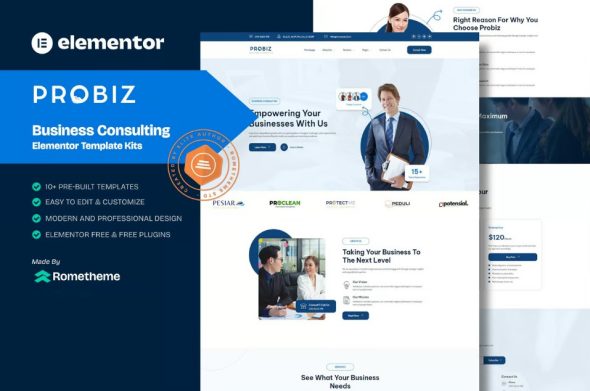 Probiz – Business Consulting Elementor Template Kit