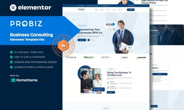 Probiz – Business Consulting Elementor Template Kit