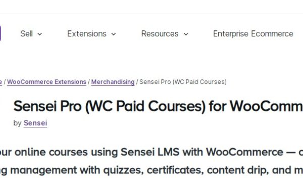 Sensei Pro (WC Paid Courses)