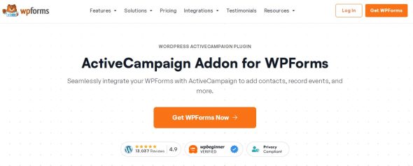 WPForms ActiveCampaign