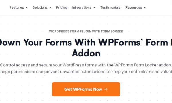 WPForms Form Locker Addon