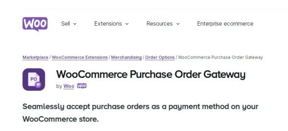 WooCommerce Purchase Order Gateway