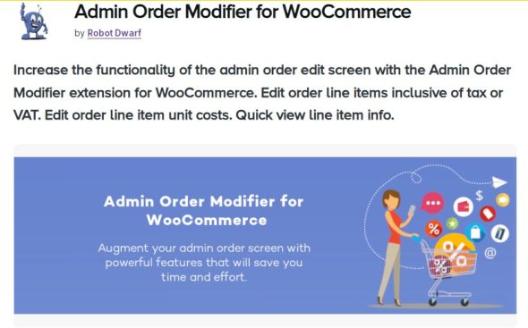 Admin Order Modifier for WooCommerce