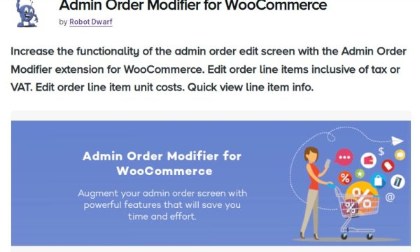 Admin Order Modifier for WooCommerce