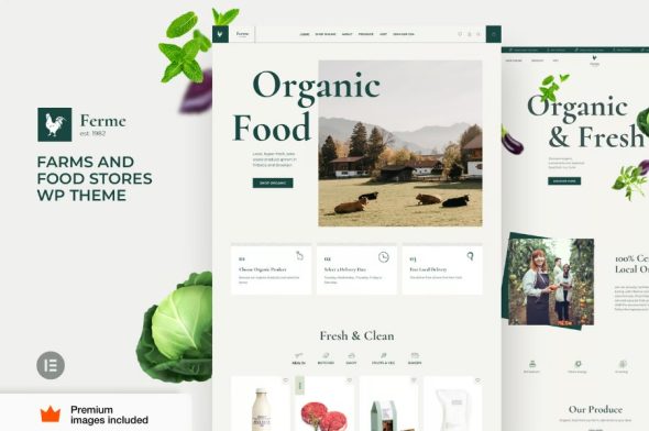 Ferme – Food Store & Farm Elementor Pro Theme 8