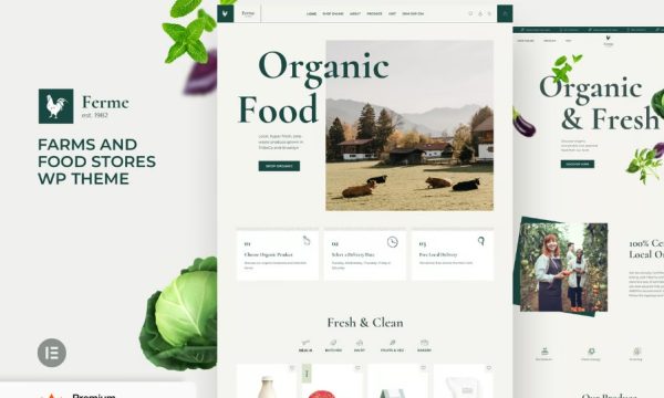 Ferme – Food Store & Farm Elementor Pro Theme 8