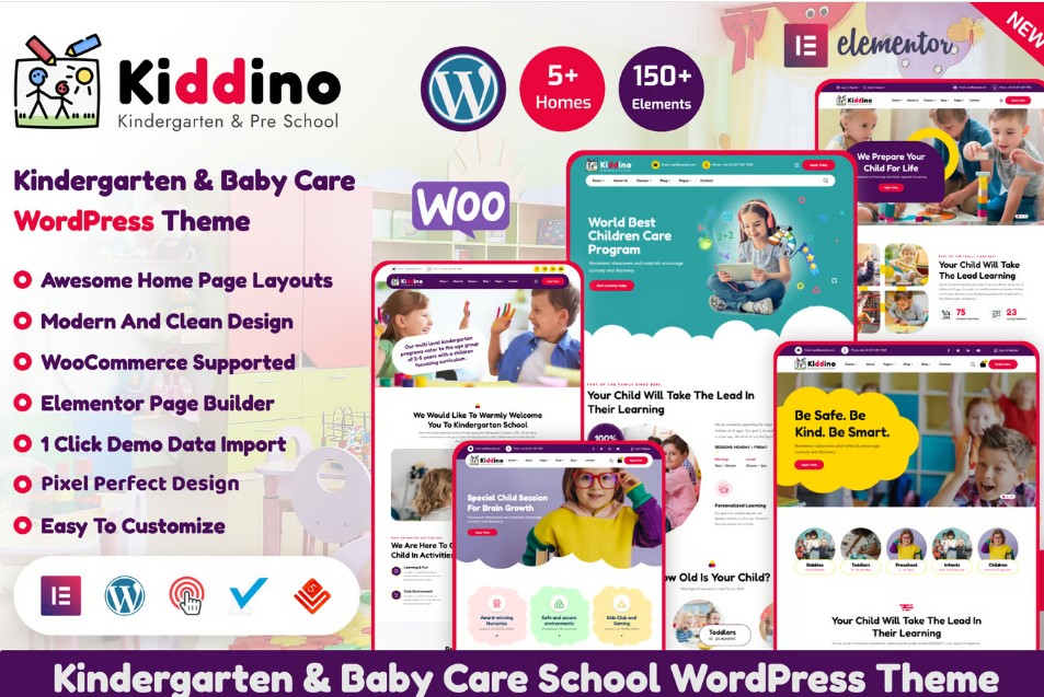 Kiddino – Kids & Kindergarten WordPress Theme