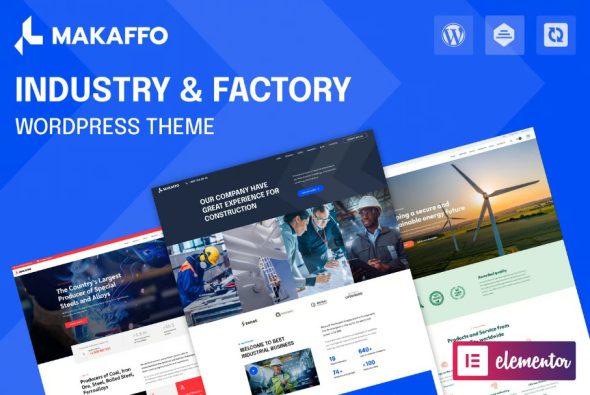 Makaffo Industry & Factory WordPress Theme