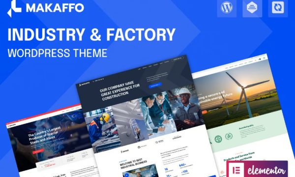 Makaffo Industry & Factory WordPress Theme