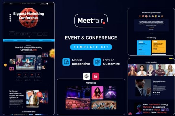 Meetfair – Event & Conference Elementor Template Kit