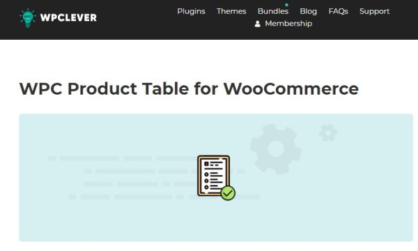 WPC Product Table for WooCommerce