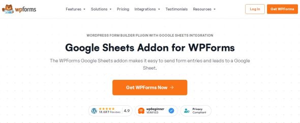 WPForms Google Sheets