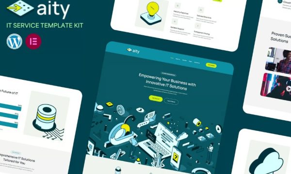 Aity – IT & Software Service Elementor Template Kit