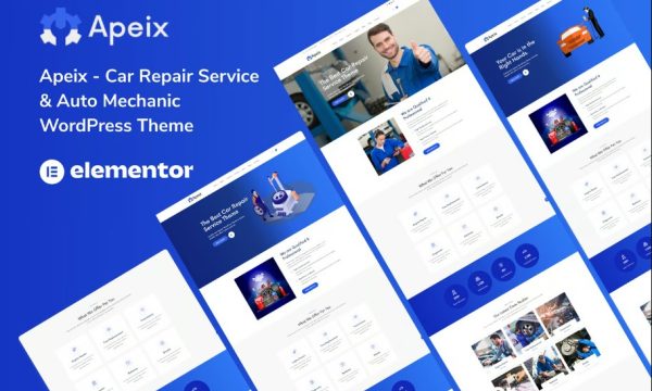 Apeix – Car Repair Service & Auto WordPress Theme