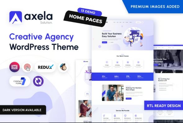 Axela – Creative Agency & Portfolio WordPress Them