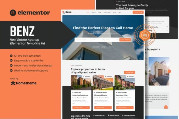 Benz – Real Estate Elementor Template Kit