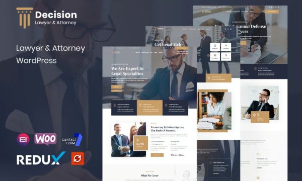 Decision – Law & Lawyer WordPress Theme